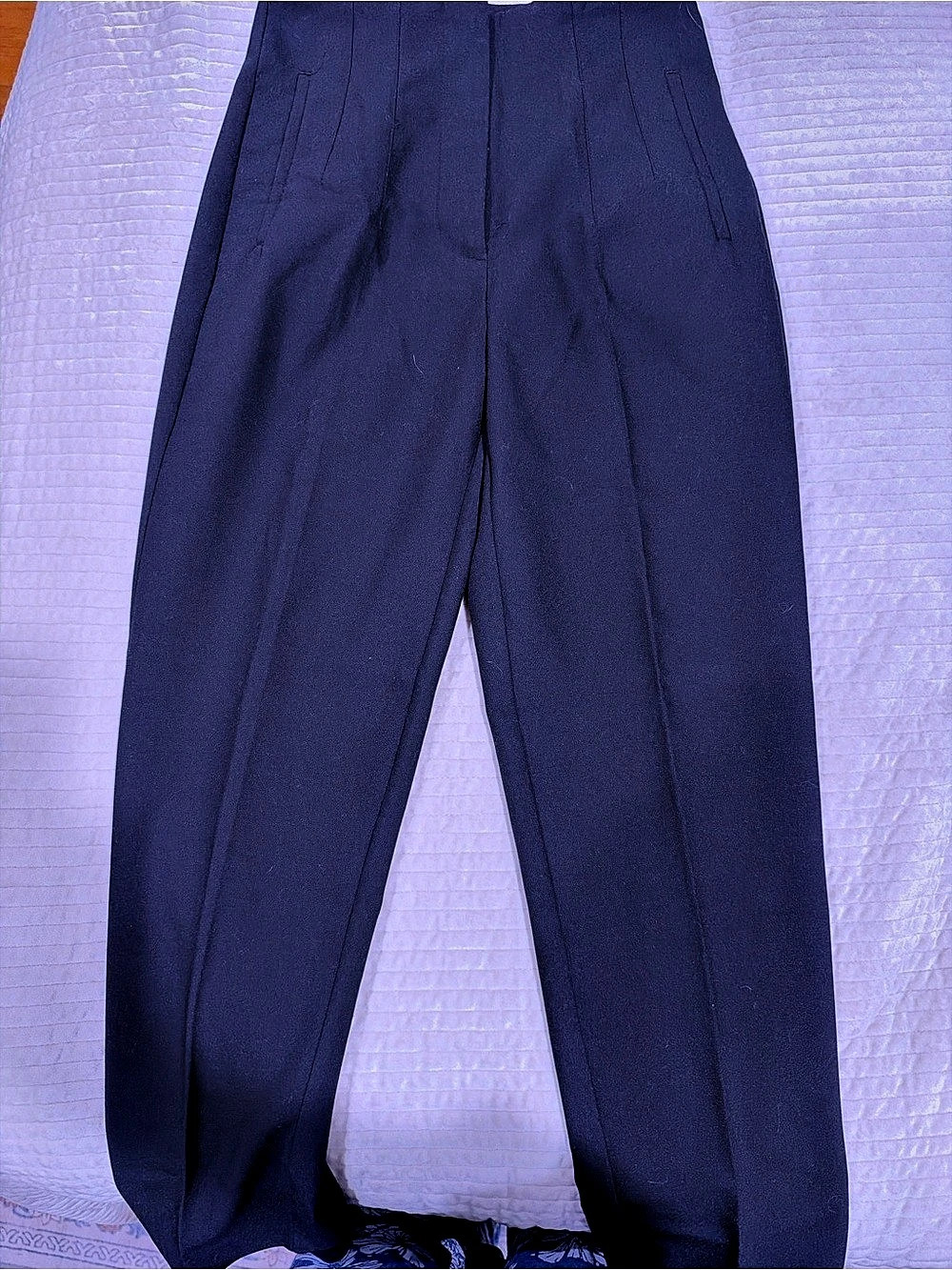 Zara High Waist Trousers in Black Size Medium (8) Like New